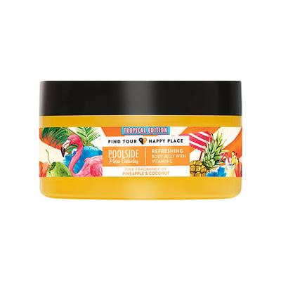 Find Your Happy Place - Poolside Pina Coladas Body Jelly Vitamin C & Hyaluronic Acid Pineapple & Cocount 200ml - Creams/Oils/Lotions