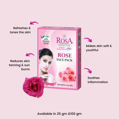 Rosa Rose Face Pack 100 g - Face Packs