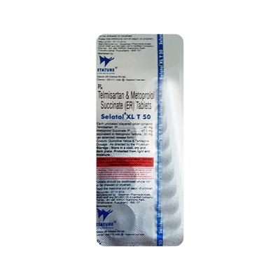 SELOTOL XL T 50 Tablet 10's - Hypertension-Ang