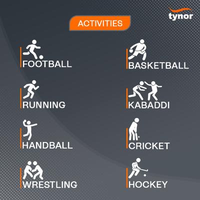 Tynor Knee Cap Air (S) - Black & Orange - Knee/Ankle/Leg/Foot Supports