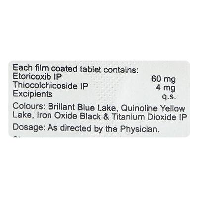 Etosaid MR Tablet 10'S - Muscle Spasm-Mus