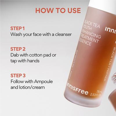 Innisfree Black Tea Treatment Essence 75 ml - Skin-Treatment