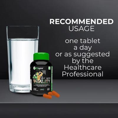 Fitspire Fit Men Vitality for Stamina Body Energy Physical Perfomance 60 Capsules 1's - Sexual Care