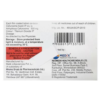 BRITUM 500mg Tablet 10's - Bacterial Infections-Cep