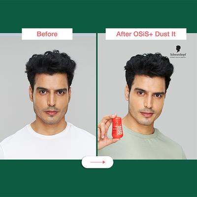 Schwarzkopf Professional OSiS+ Dust it Dry Texture Hair Styling Powder, Non Crispy Hair with a Natural Shine, Vegan, Flexible hold 10 gm - Hair Perms & Texturizers