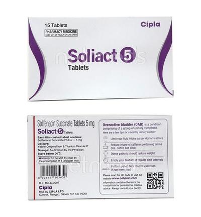 Soliact 5mg Tablet 15'S - Bladder And Prostate Disorders-Oth