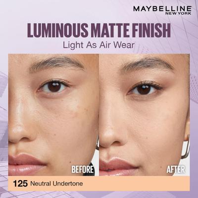 Maybelline New york Super Stay Lumi-Matte Liquid Foundation 30H Longwear Yet Light-As-Air, 125 35 ml - Foundation