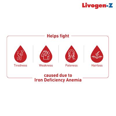 Livogen Z Captab 15'S - Iron Supplement/Anaemia-Vma