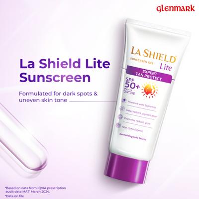 La Shield Lite SPF 50+ & PA+++ Sunscreen Gel 50 gm - Face Sunscreen