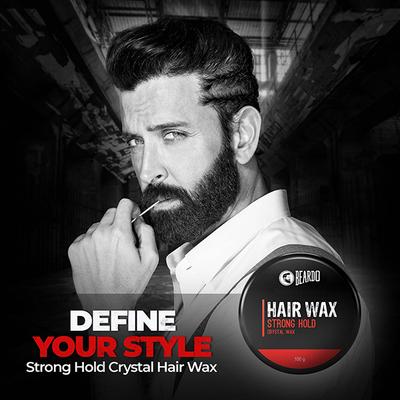 Beardo Hair Wax - Strong Hold Crystal Wax 100 gm - Hair Gels & Waxes