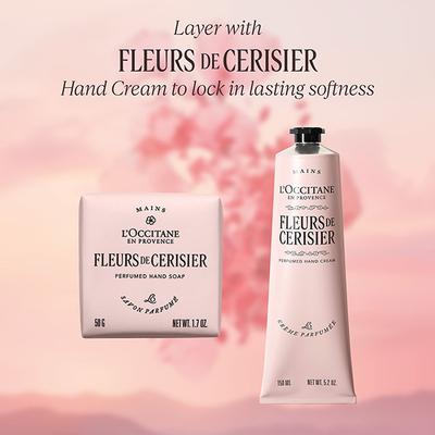 L'Occitane Cherry Blossom Bath Soap 50 gm - Shower Gels & Body Wash