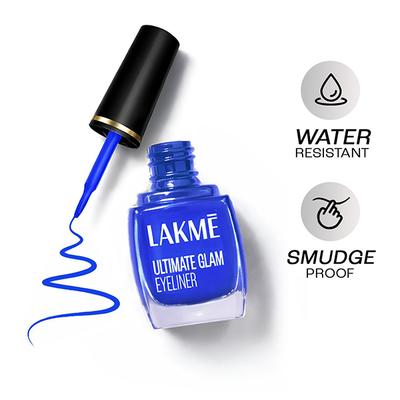 Lakme Ultimate Glam Eye Liner, Semi Matte, Blue, 9ml - Eyeliners