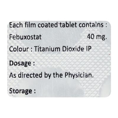 URILESS 40 Tablet 10's - Gout