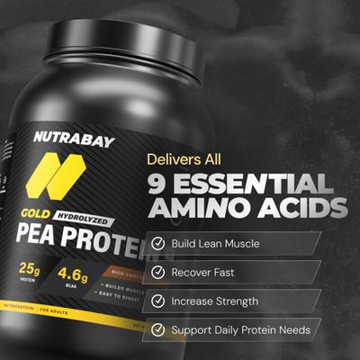Nutrabay Hydrolyzed Gold Pea Protein - Rich Chocolate Creme 1 kg - Workout Essentials