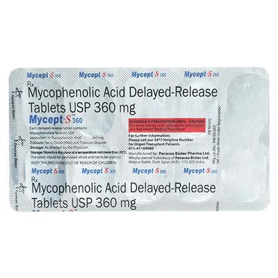 Mycept S 360mg Tablet 10'S - Auto Immune Disease-Imm