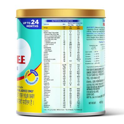 Dexolac Nusobee - Lactose Free Infant Milk Substitute Powder (Up to 24 Months) 400g (Tin) - Baby And Infant Supplements