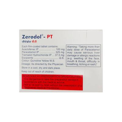 Zerodol PT Tablet 10'S - Pain relief-Ana