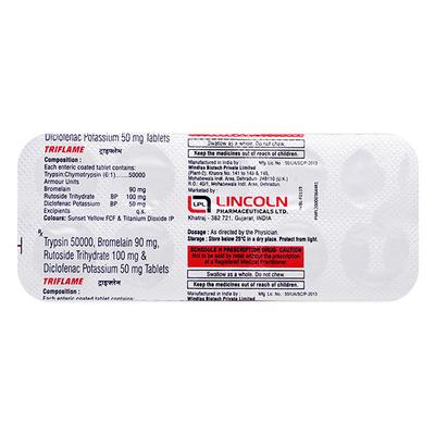 Triflame Tablet 10's - Pain relief-Ant