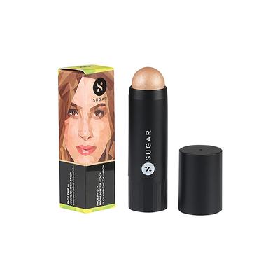 SUGAR Cosmetics Face Fwd Highlighter Stick - 01 Champagne Champion (Champagne Gold) 7.5 gm - Highlighters & Illuminators