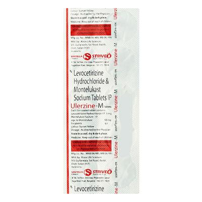 ULERZINE M Tablet 10's - Allergies-Ant