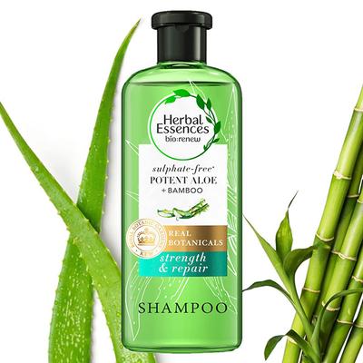 Herbal Essences Real Aloe & Bamboo Shampoo For Soft Smooth Hair Sulfate and Paraben Free 400 gm - Shampoos