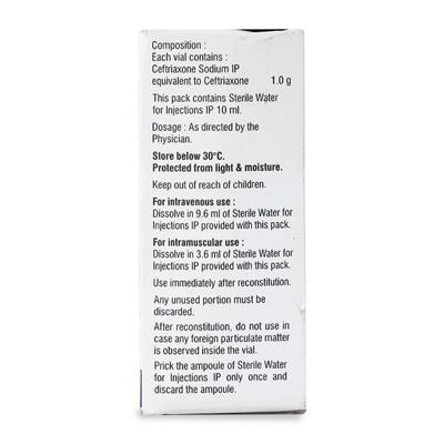 C Tri 1gm Injection 1'S - Bacterial Infections-Cep