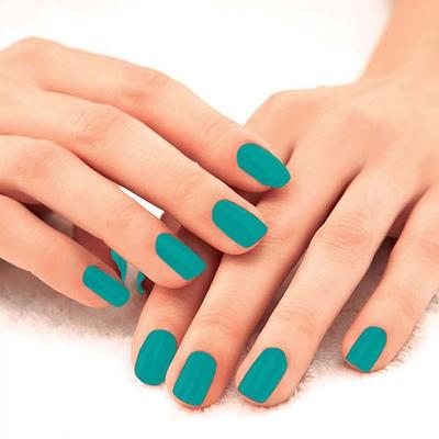 Lakme 9 to 5 Primer + Gloss Nail Colour Turquoise Wave 6 ml - Nail Polish