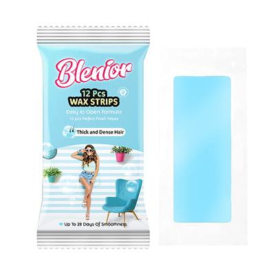 Blenior Body Strips 12 Pcs - Thick & Dense Hair 1's - Shaving & Hair Removal