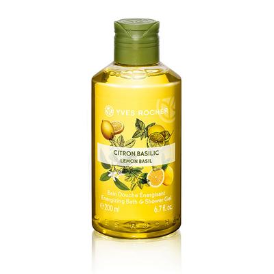 Yves Rocher Energizing Bath And Shower Gel Lemon Basil 200 ml - Shower Gels & Body Wash