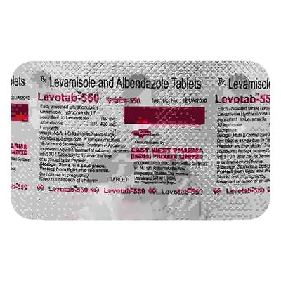 LEVOTAB 550mg Tablet 3's - Parasitic Worms-Ant