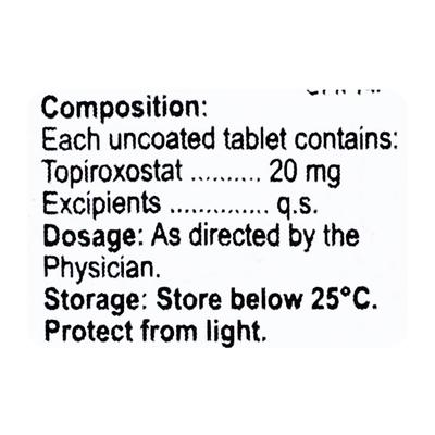 TOPIMAC 20 Tablet 10's - Gout