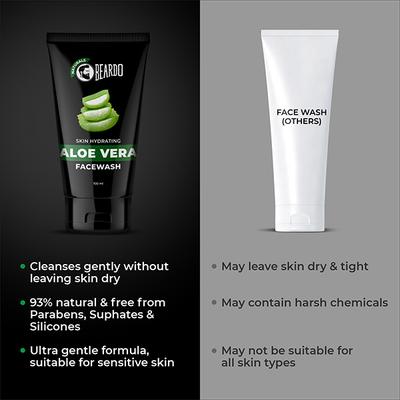 Beardo Skin Hydrating Facewash - Aloe Vera 100 ml - Face Wash & Cleansers