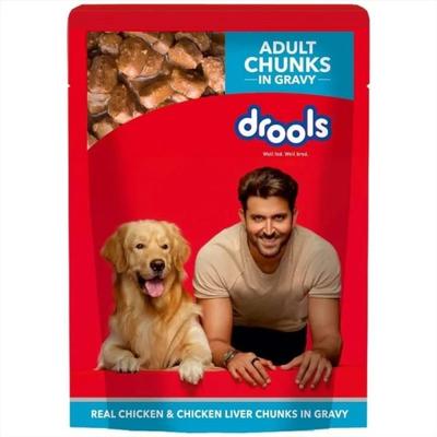 Drools Adult Chicken Chunks Gravy (Pack of 15 x 150 g) - Petfood