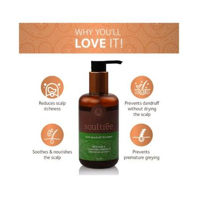 SoulTree Anti-Dandruff Shampoo with Aloe & Cleansing Lemon Peel 250 ml - Shampoos