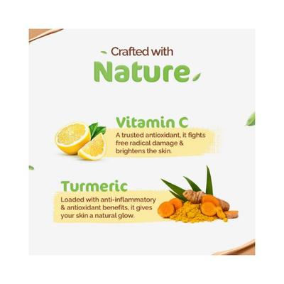 Mamaearth Glow Serum Foundation with Vitamin C & Turmeric for 12Hour Long Stay 02 Creme Glow 30 ml - Foundation