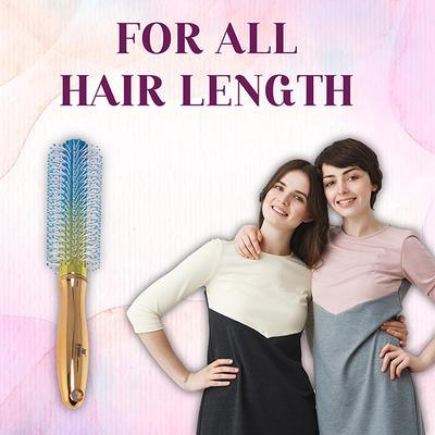Bronson Professional Rainbow Round Hair Brush for Adding Quick Curls, Volume and Waves in Hair 1's - Hair Brushes