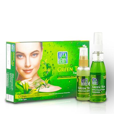 Astaberry Facial Kit - Green Tea 570 ml - Face Creams