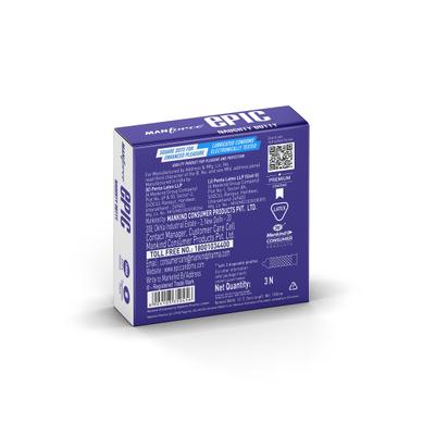 Manforce Epic Naughty Dotty Condoms 3's - Plain/Flavoured Condoms