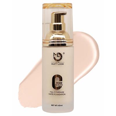 Matt Look Zero Pore Oil Control Full Coverage Matte Foundation, Fair 45 ml - Foundation