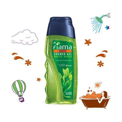 Fiama Men Shower Gel Quick Wash Body Wash with Skin Conditioners for Moisturised Skin bottle 250 ml - Shower Gels & Body Wash
