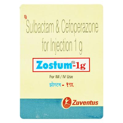 Zostum 1gm Injection 1's - Bacterial Infections-Cep