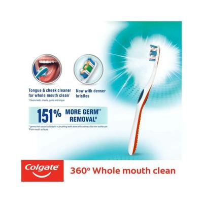 Colgate-Palmolive, Colgate 360 Degree Whole Mouth Clean (medium) Toothbrush (Buy 2 Get 2 Free) 1's - Toothbrushes