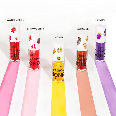 Blur India, It's Giving Honey Lip Oil, Juicy Lip Oil, Caramel (Warm Brown) 5 ml - Lip Glosses