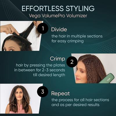 Vega Volumepro Hair Volumizer for Women with Digital Display, Volumize and Bouncy Hair (VHVH-01) 501 gm - Hair Dryers