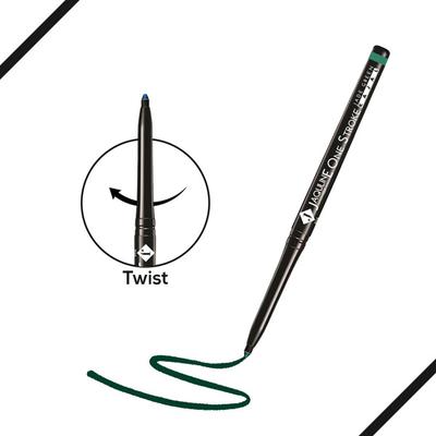 Jaquline USA One Stroke Jade Green Kajal 0.3 gm - Kajal & Kohls