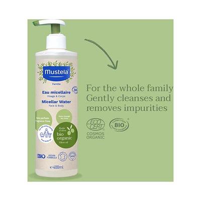 Mustela Micellar Water (Face&Body) 400 ml - Baby Body Wash