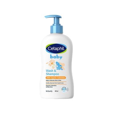 Cetaphil Baby Wash & Shampoo With Organic Calendula 400 ml - Baby Body Wash