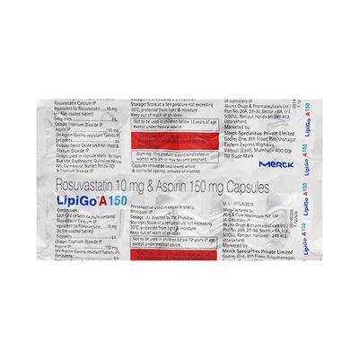 Lipigo A 10/150mg Capsule 10'S - High Cholesterol-Dys