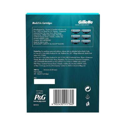Gillette Mach 3 Shaving Blades- (Cartridges) 6's - Razors & Cartridges