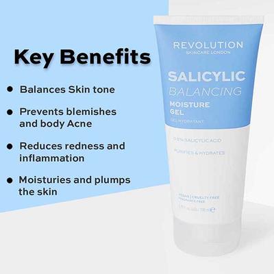 Revolution Body Skincare Salicylic (Balancing) Moisture Gel 200 ml - Face Gels